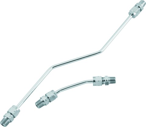 Biker's Choice Rocker Box Oil Line Sets 492651 Lines, Chrome Fittings, Harley-Davidson®, Kit thumbnail 3