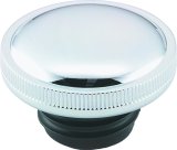 Biker's Choice Screw-In Non-Vented Gas Caps 490436 Fuel Tank Cap, Screw-In, Non-Vented, Steel, Chrome, Left Side, Harley-Davidson®, Each thumbnail 2