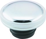 Biker's Choice Screw-In Non-Vented Gas Caps 490436 Fuel Tank Cap, Screw-In, Non-Vented, Steel, Chrome, Left Side, Harley-Davidson®, Each thumbnail 3