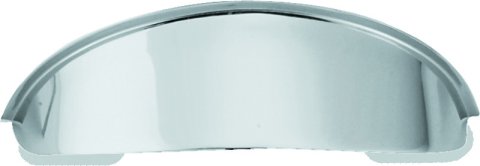 Biker's Choice Head Lamp Visors 490522 Visor, Half-Round, Steel, Chrome, 5.75 in. Diameter, Each thumbnail 2