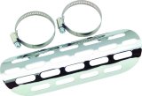 Biker's Choice Perforated Heat Shields 150861 Exhaust Shield, Steel, Perforated, Chrome, 9 in. Length, 1.75 in.- 2.00 in. Tubing, Kit thumbnail 2