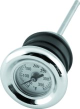 Biker's Choice Oil Tank Dipsticks with Gauge 490568 Powersports Dipstick, Plastic, Chrome, Push-In, Analog, 2 1/2 in., Harley-Davidson®, Each thumbnail 2