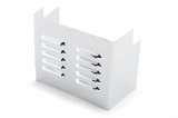 Biker's Choice Battery Side Covers 490071 Cover, Steel, Chrome, Louvered Design, Harley-Davidson®, Each thumbnail 1