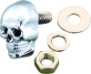 Biker's Choice Skull Krommets 491374 Bolt Dress-Up Cap, Krommet, Aluminum, Chrome, 5/8 in. Stud Length, Each thumbnail 4