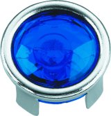 Biker's Choice Blue Dot Installation Kits 493377 Dot, Taillight Lens, Chrome Bezel, Lens, Each thumbnail 2