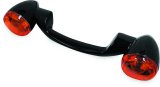Biker's Choice Rear Turn Signals and Bars 491157 Signal Bar, Amber Lens, Steel, Black, Harley-Davidson®, Pair thumbnail 3