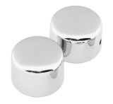 Biker's Choice Powersports Axle Caps 492785 AXLE CAP SET FRONT CHROME CHR thumbnail 1