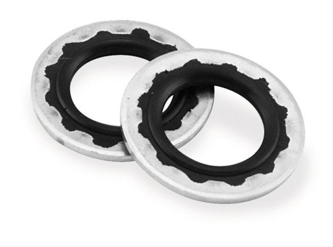 Biker's Choice Banjo Bolt Sealing Washers 490321 Washers, Sealing, 12mm Hole Size, Aluminum/Rubber, Natural, Set of 10 thumbnail 1