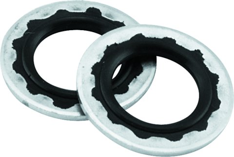 Biker's Choice Banjo Bolt Sealing Washers 490321 Washers, Sealing, 12mm Hole Size, Aluminum/Rubber, Natural, Set of 10 thumbnail 3