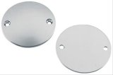 Biker's Choice Flat Ignition Covers 488756 Cover, Flat, Steel, Chrome, Harley-Davidson®, Each thumbnail 1