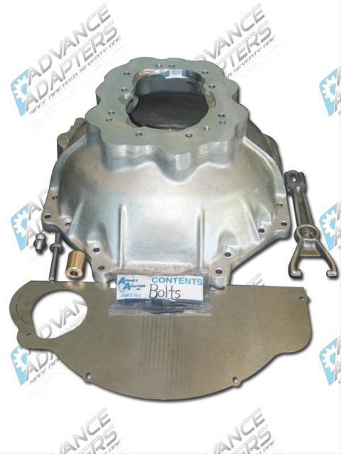 Advance Adapters Chevy to Toyota Transmission Adapter Bellhousings 712561 Bellhousing Adapter, Truck R150/R151F Manual GM V8/4.3L V6, Kit thumbnail 2