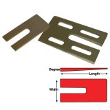SPC Performance Pinion Angle Shims 10624 Shims, Manganese Bronze, 1.5 Degree, 3.5 in. Wide, Set of 6 thumbnail 2