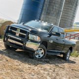 Aries Automotive RidgeStep Running Boards for 2011-2018 1500, 2019-2024 1500 CLASSIC, 2009-2010 RAM - 2055514 Boards, Carbon Steel, Black Powdercoated, Textured, 6 1/2 in. Boards, 75.00 in. Length, Dodge, Pair thumbnail 1
