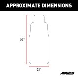 Aries Automotive Seat Defenders 3142-18 Cover, Defender, Bucket, Highback, 600-denier, Brown, Each thumbnail 3