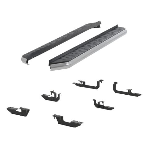 Aries Automotive AeroTread Running Boards 2051021 Boards, Aluminum/Stainless Steel, Polished, Full Length, 70.00 in. Length, Ford, Pair