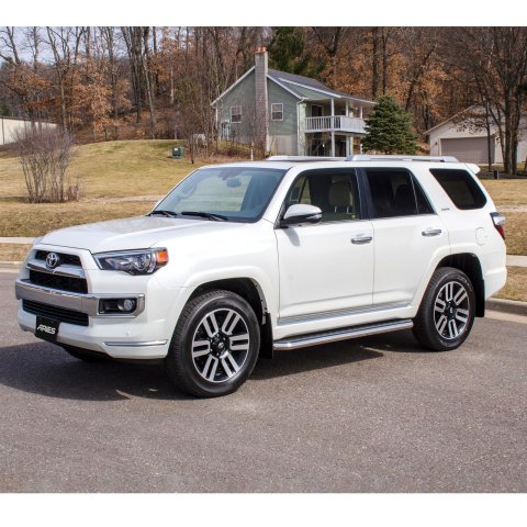 Aries Automotive AeroTread Running Boards for 2014-2024 4RUNNER - 2051027 Boards, Aluminum/Stainless Steel, Polished, Full Length, 67.00 in. Length, Toyota, Pair