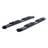 Aries Automotive 4 in. Oval Side Bars for 2003-2009 RAM 3500, 2500, 2002-2008 1500 - S225008 Step Bars, Oval, in., Steel, Black Powdercoated, Dodge, Pair thumbnail 2
