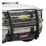 ARIES Automotive Grilles and Grille Inserts PC30MB Guard Face Plate, Pro Series, (1)30In, Msh, Bl, 30" MESH, GLOSS BLACK CARBON STEEL (COMES W/ ORIG. GUARD) thumbnail 1