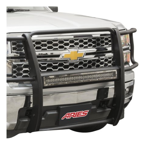 ARIES Automotive Grilles and Grille Inserts PC30MS Guard Face Plate, Pro Series, (1)30In, Msh, Ss, 30" MESH, POLISHED STAINLESS STEEL