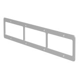 ARIES Automotive Grilles and Grille Inserts PJ20OS Guard Face Plate, Pro Series, 20In, Opn, Ss, 20'' OPEN FACE, BRUSHED STAINLESS STEEL thumbnail 4
