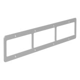 ARIES Automotive Grilles and Grille Inserts PJ20OS Guard Face Plate, Pro Series, 20In, Opn, Ss, 20'' OPEN FACE, BRUSHED STAINLESS STEEL thumbnail 5