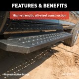 Aries Automotive RidgeStep Running Boards 2055554 Boards, Carbon Steel, Black Powdercoated, Textured, 6 1/2 in. Boards, 75.00 in. Length, Ford, Pair thumbnail 4
