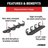 Aries Automotive RidgeStep Running Boards 2055554 Boards, Carbon Steel, Black Powdercoated, Textured, 6 1/2 in. Boards, 75.00 in. Length, Ford, Pair thumbnail 6