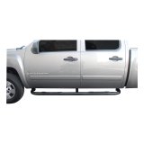 Aries Automotive 3 in. Round Side Bars 204013 Step Bars, Diameter, Steel, Black Powdercoated, Chevy, GMC, Pair thumbnail 1