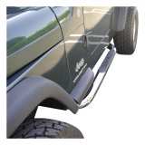 Aries Automotive 3 in. Round Side Bars for 1987-2006 WRANGLER - 35600-2 Step Bars, Diameter, Stainless Steel, Polished, Jeep, Pair thumbnail 2