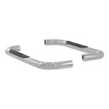 Aries Automotive 3 in. Round Side Bars for 1987-2006 WRANGLER - 35600-2 Step Bars, Diameter, Stainless Steel, Polished, Jeep, Pair thumbnail 4