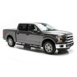 Aries Automotive 6 in. Oval Side Bars 4445023 Step Bars, Aluminum, Black Powdercoated, Gloss, 6.00 Diameter, 75.00 Length, Ford, Pair thumbnail 4