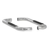 Aries Automotive 3 in. Round Side Bars 203007-2 Step Bars, Diameter, Stainless Steel, Polished, Ford, Pair thumbnail 2