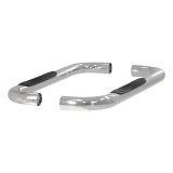 Aries Automotive 3 in. Round Side Bars 203007-2 Step Bars, Diameter, Stainless Steel, Polished, Ford, Pair thumbnail 3