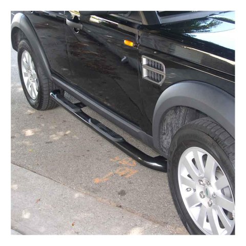 Aries Automotive 3 in. Round Side Bars for 2005-2009 LR3 - 200112 Step Bars, Side, inch, Steel, Black Powdercoated, Land Rover, Pair