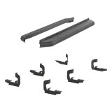 Aries Automotive AeroTread Running Boards for 2007-2020 YUKON, TAHOE, 2007-2018 ESCALADE - 2061004 Boards, Aluminum/Stainless Steel, Black Powdercoated, 5 in. Boards, 76.00 in. Length, Cadillac, Chevrolet, GMC, Pair thumbnail 2