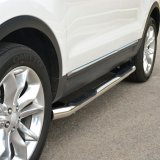 Aries Automotive 3 in. Round Side Bars for 2011-2019 EXPLORER - 203041-2 Step Bars, Diameter, Stainless Steel, Polished, Ford, Pair thumbnail 1