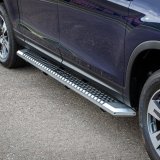 Aries Automotive AdvantEDGE 5.5 in. Side Bars for 2017-2018 RIDGELINE - 2555030 Step Bars, Diameter, Aluminum, Chrome Powdercoated, Pair thumbnail 1