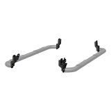 Aries Automotive 3 in. Round Side Bars 205041 Nerf and Step Bars, Bars, Steel, Black, Polished, Powdercoated, 3.00 Diameter, Dodge, Pair thumbnail 4