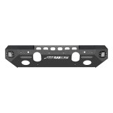 Aries Automotive TrailChaser Front Bumper with Corner Guards and LEDs for 2007-2017 WRANGLER, 2018 WRANGLER JK - 2082044 Bumpers, Fabricated, Aluminum, Black Powdercoated, Textured, Front, Center Section, Guards, Jeep, Kit thumbnail 4