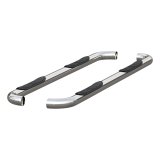 Aries Automotive 3 in. Round Side Bars 205041-2 Nerf and Step Bars, Bars, Stainless Steel, Polished, 3.00 Diameter, Dodge, Pair thumbnail 4