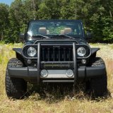 Aries Automotive Pro Series Grille Guards for 2007-2017 WRANGLER, 2018 WRANGLER JK - 2170000 Guards, Series, Steel, Black Textured Powdercoat, LED Light Bar, Jeep, Each thumbnail 2