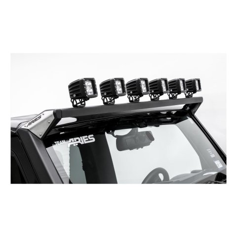 ARIES Automotive Light Mount Brackets 15914 Mounting Brackets, Jeep Roof, 07-17 Jeep JK thumbnail 1