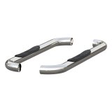 Aries Automotive 3 in. Round Side Bars 205039-2 Nerf and Step Bars, Stainless Steel, Polished, 3.00 Diameter, Dodge, Pair thumbnail 2