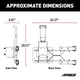 ARIES Automotive - Spare Tire Carriers for 2007-2017 WRANGLER, 2018 WRANGLER JK 2563000 Carrier, Jeep, 07-17 Wrangler thumbnail 9