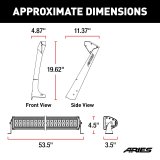 ARIES Automotive - Light Bars, Pods and Fog Lights for 1997-2006 WRANGLER 1501303 Roof Light, 1997 2006 Jeep Wrangler thumbnail 4