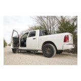 Aries Automotive ActionTrac Powered Running Boards 3047913 Board, ActionTrac, Aluminum, Black Satin Powdercoated, Cab Length, 83.000 in. Long, Powered, Lighted, MegaCab, Dodge, RAM, Pair thumbnail 3