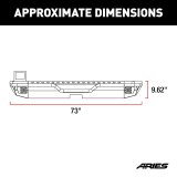 Aries Automotive TrailChaser Rear Bumper with Corner Guards and LEDs for 2018-2025 WRANGLER - 2082083 Bumpers, Fabricated, Aluminum, Black Powdercoated, Textured, Rear, Center Section, Guards, Jeep, Kit thumbnail 5