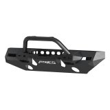 Aries Automotive TrailChaser Front Bumper with Corner and Brush Guards for 2020-2024 GLADIATOR, 2018-2024 WRANGLER - 2082088 Bumpers, Fabricated, Steel, Black Powdercoated, Textured, Front, Center Section, Guards, Guard, Jeep, Kit thumbnail 1