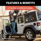 Aries Automotive ActionTrac Powered Running Boards for 2019-2023 RANGER - 3047923 Boards, Powered, Ford, 3025123 & 3025179, Black, Pair thumbnail 1