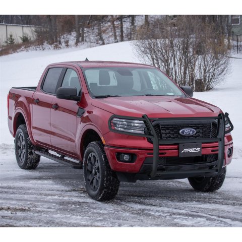 Aries Automotive Grille Guards for 2019-2023 RANGER - 3069 Guards, Bull Bar, Black, Ford, W/Led, Each thumbnail 2